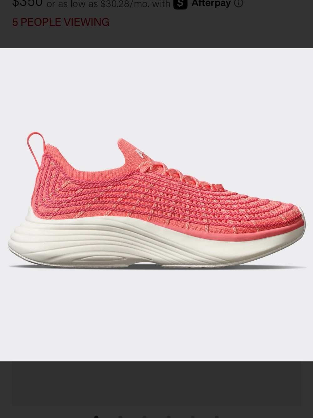 APL women’s techloom zipline size 7.5 sneaker
